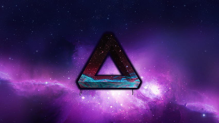 HD wallpaper: triangle space tylercreatesworlds penrose triangle, star -  space