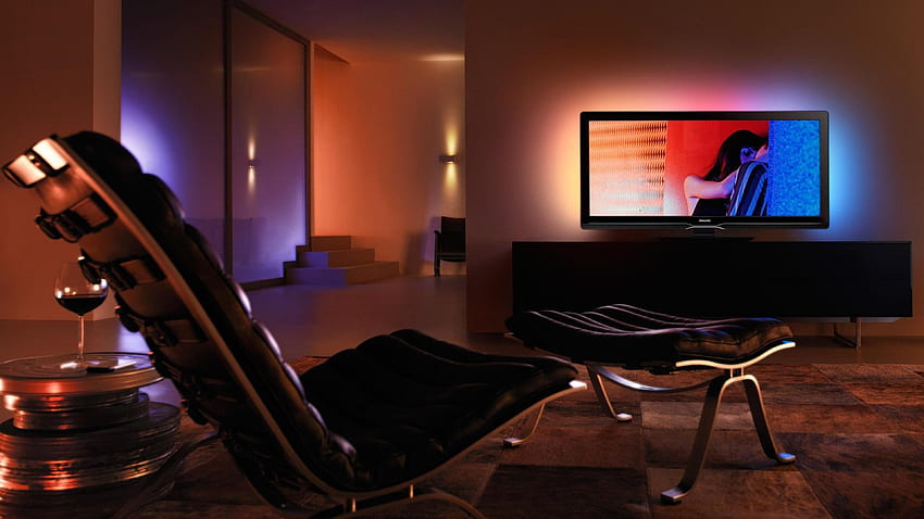 Silla Habitación TV Sala de estar grafía fondo de pantalla