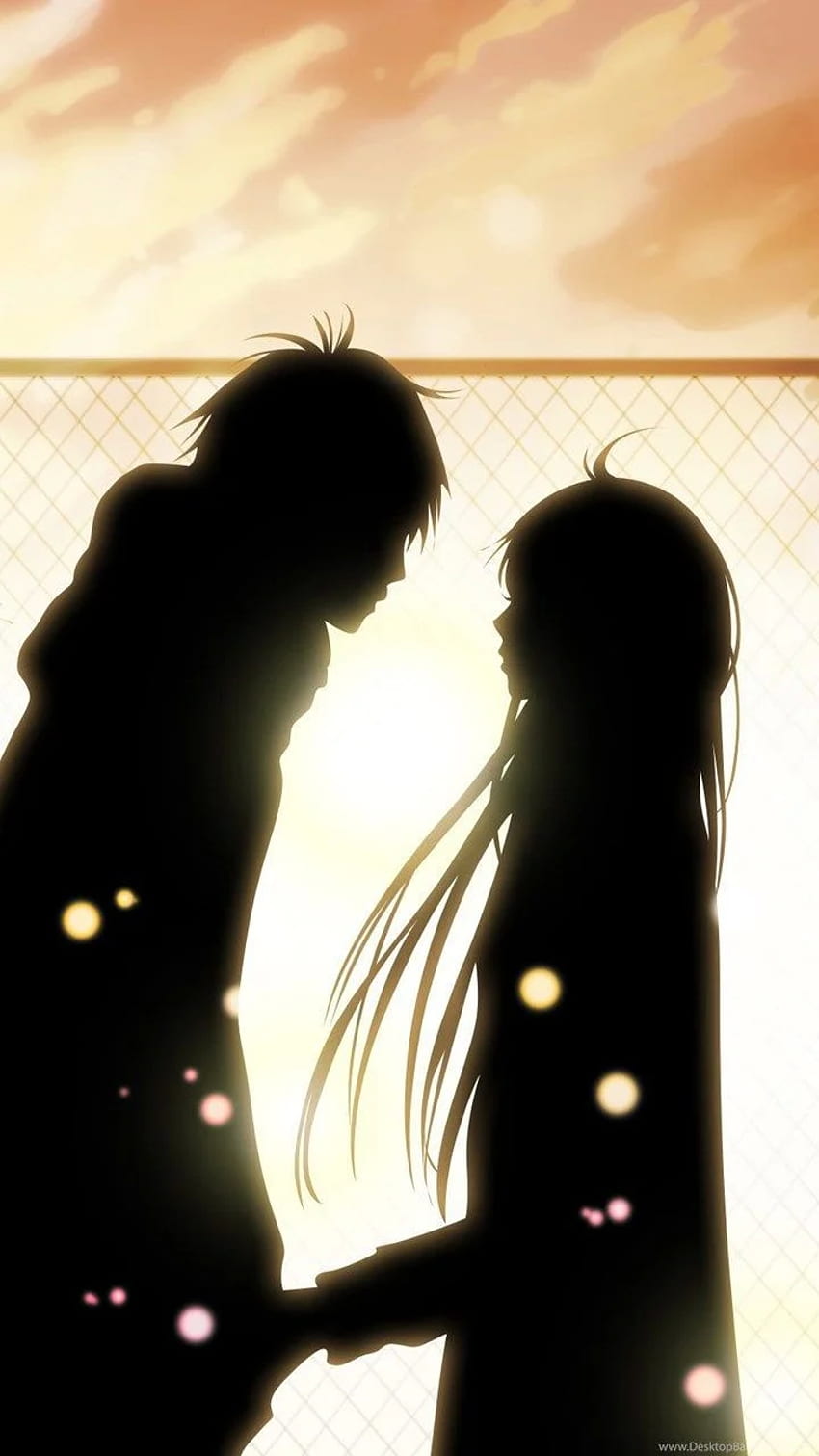 Desktop Wallpaper Cute Anime Couple Meadow Love Hd Image Picture  Background 18d138