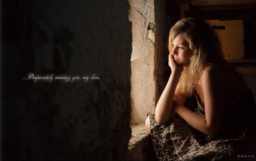 Desperately Missing My Love, quote, love, miss you HD wallpaper