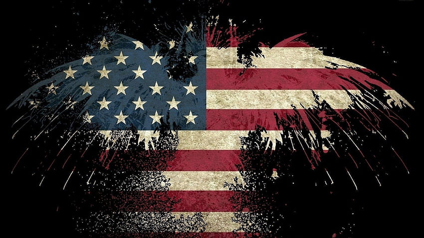 Американско знаме. 2021 г. на живо, тъмен американски флаг HD тапет