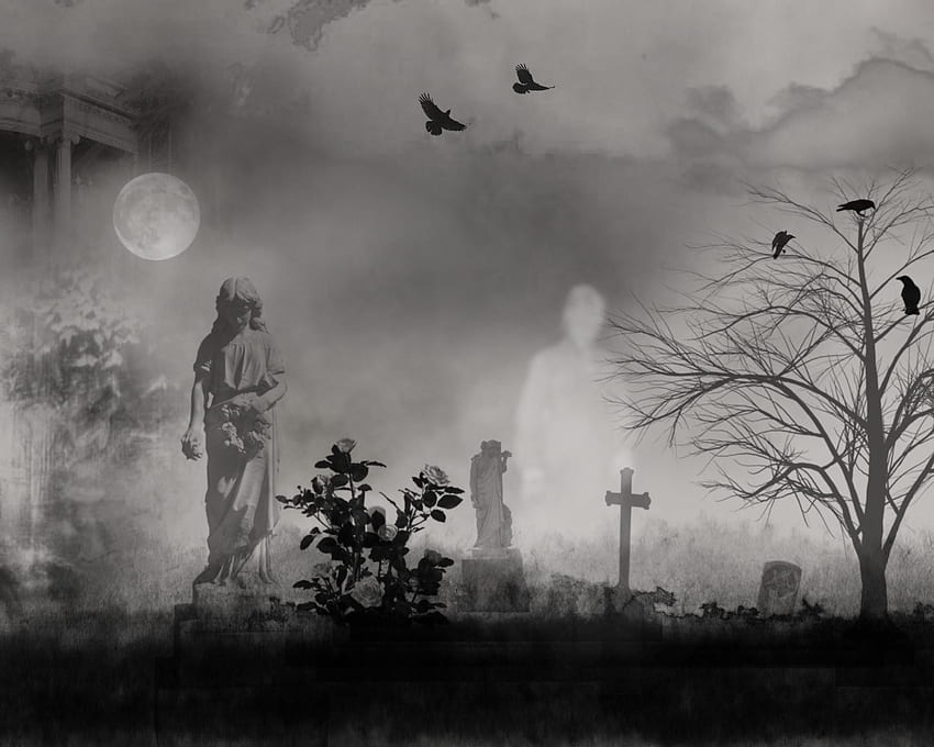 Kuburan . Karya Seni Dan Seagrave , Saya Meludahi Makam Anda dan Gungrave vs Bungie, Pemakaman Gotik Wallpaper HD