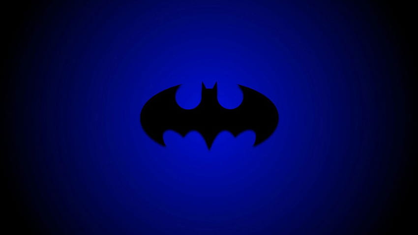 Logo Batman., Logo Batman Biru Wallpaper HD