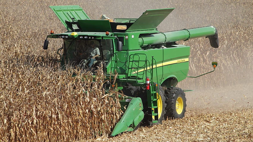 Grain Harvesting. S760 Combine. John Deere US HD wallpaper