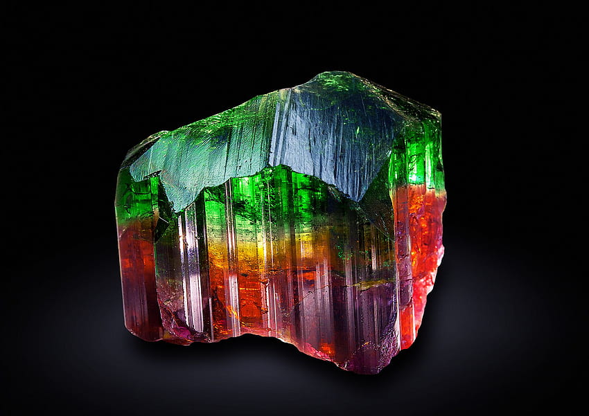 Title Earth Mineral - Tourmaline Rainbow - - HD wallpaper