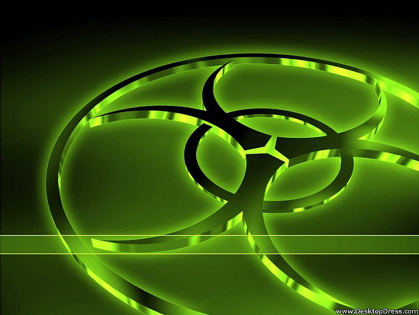 3D Background Neon Bio Hazard, Biotechnology HD wallpaper