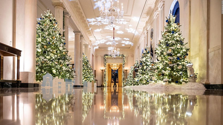 Ibu negara Jill Biden memperkenalkan dekorasi liburan Gedung Putih pertamanya - CNNPolitics, Washington DC Christmas Wallpaper HD