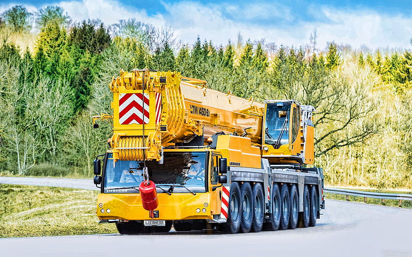 Liebherr 1450-8-1, R, mobile cranes, 2022 cranes, construction machinery, special equipment, construction equipment, Liebherr HD wallpaper