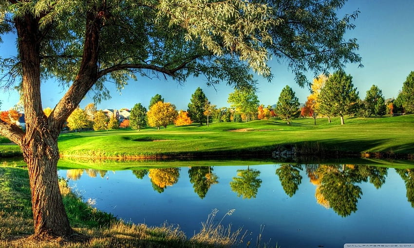 Pemandangan Lapangan Golf : Definisi Tinggi, 1280X768 Wallpaper HD