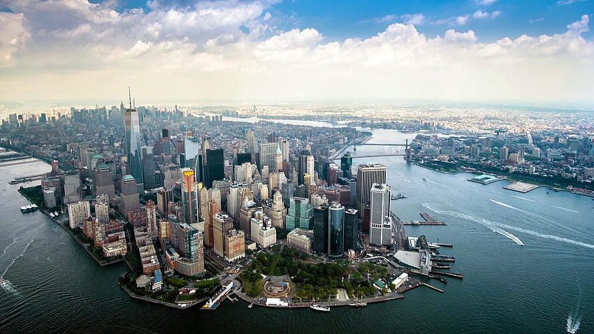Lower Manhattan Aerial : , NYC papel de parede HD