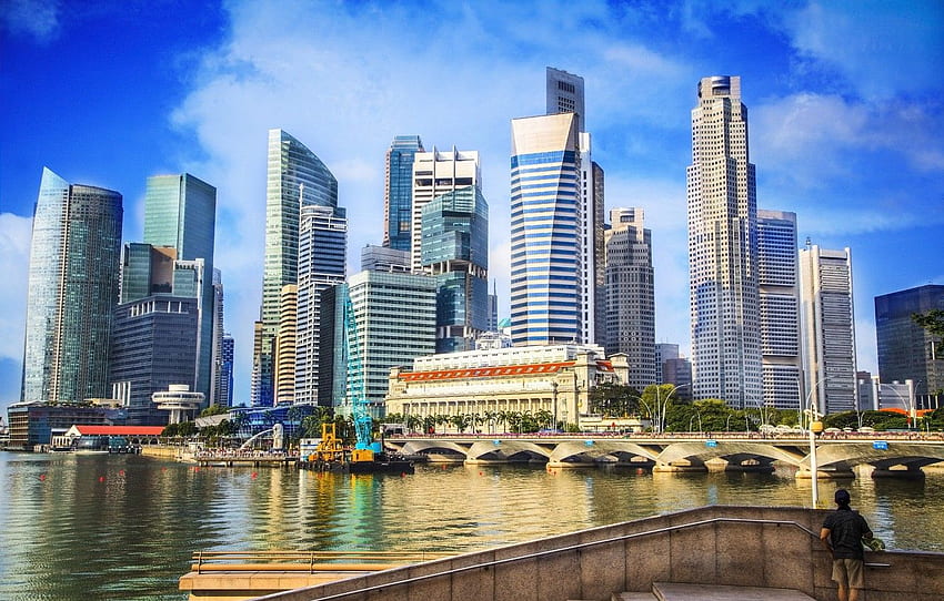 ville, bâtiment, beauté, jour, Singapour, Singapore Day Fond d'écran HD