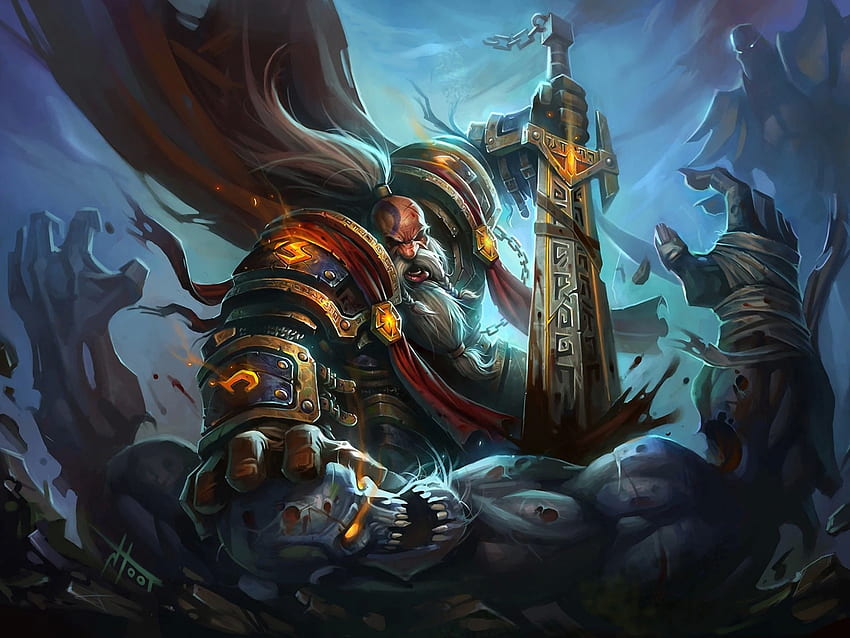 dwarfs, Paladin, World Of Warcraft / and Mobile Background, WoW Paladin HD wallpaper