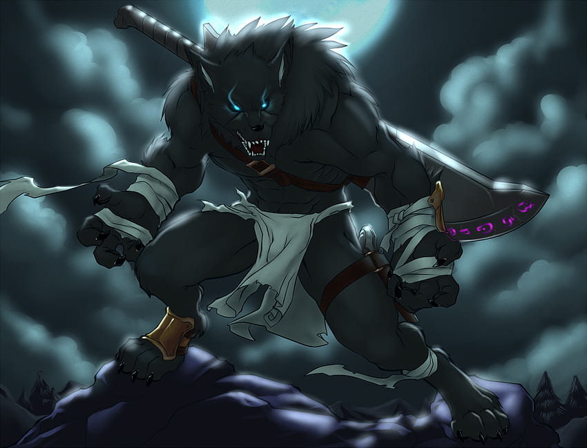 Anime Werewolf Wallpapers - Top Free Anime Werewolf Backgrounds -  WallpaperAccess