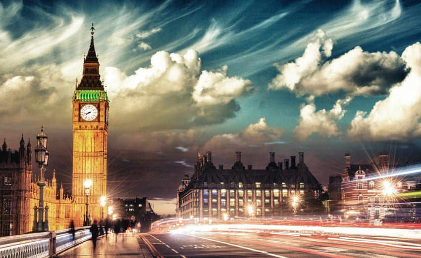 Big Ben, Gebäude, Himmel, Architektur HD-Hintergrundbild