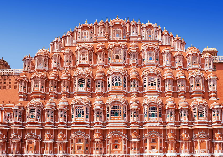 wisata Jaipur. Rajasthan, India, Asia, Hawa Mahal Wallpaper HD