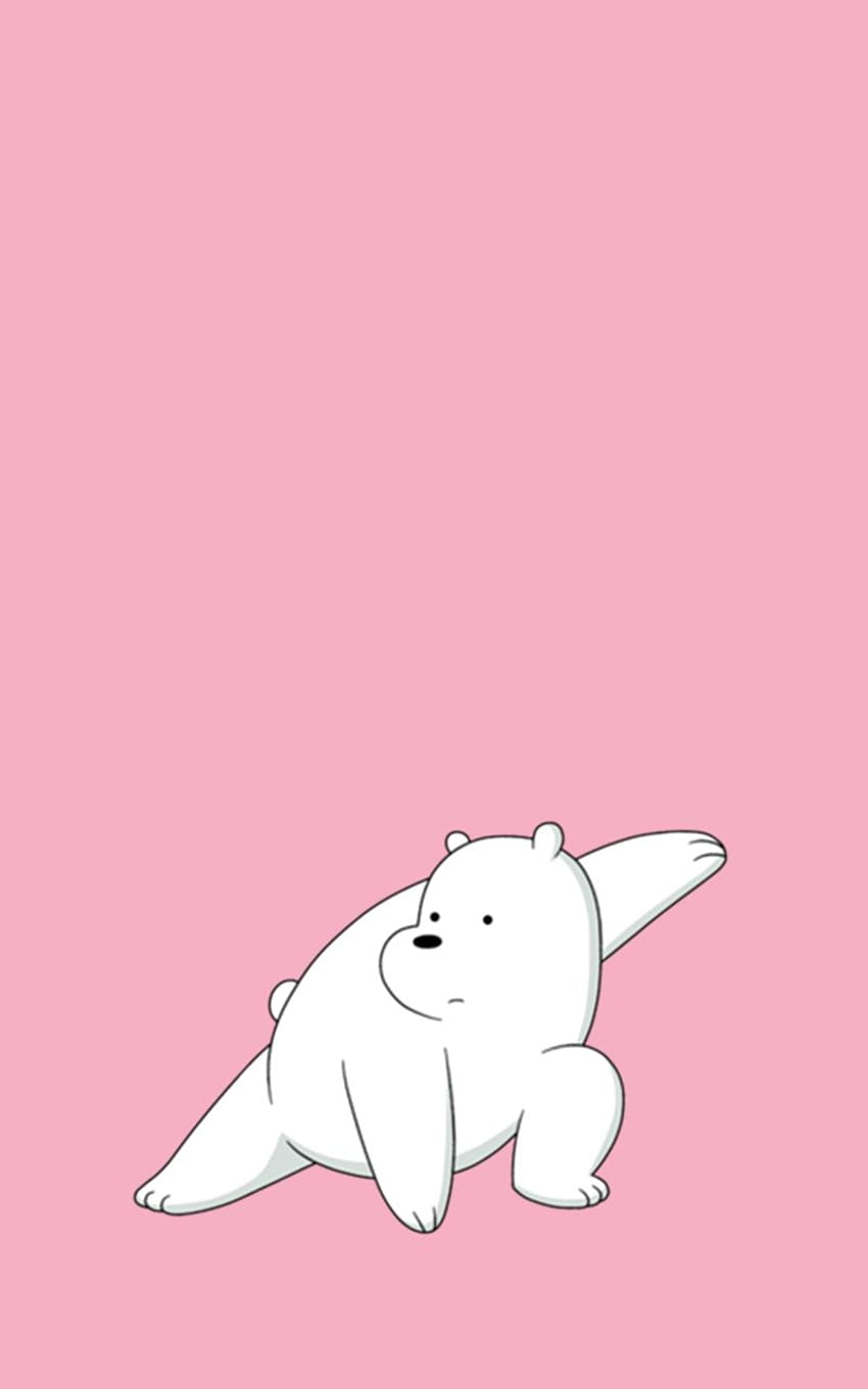 Eisbär. Eisbär. Wir nackten Bären. Bär, Eisbär, We Bare Bears Pink HD-Handy-Hintergrundbild