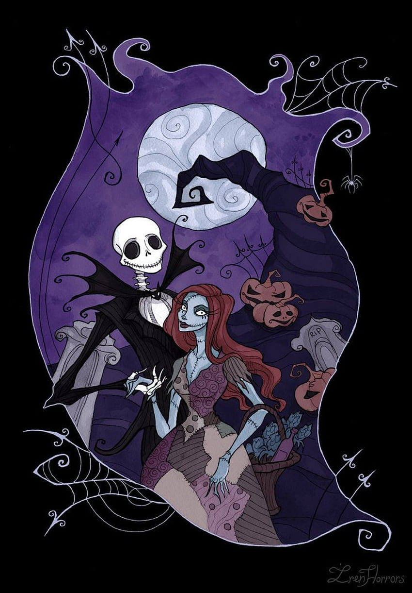 Jack and Sally HD phone wallpaper