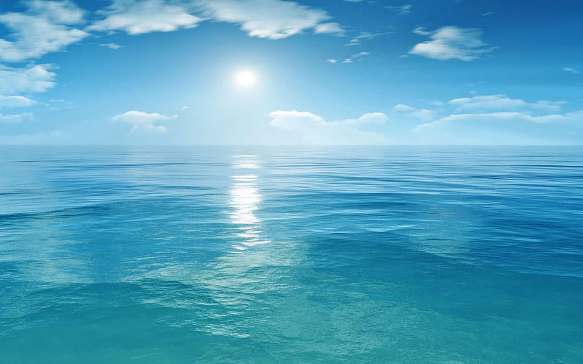Sun Shining Bright . Ocean horizon, Ocean scenes, Ocean, Sea Horizon HD wallpaper