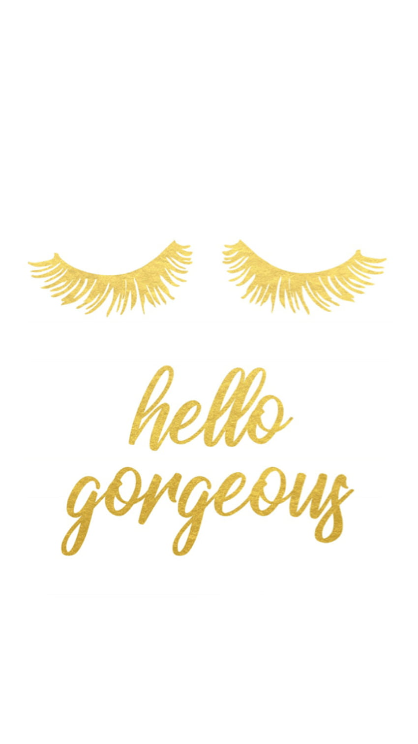 Girly Girl Gold. Background girly, Cute , Gold Eyelash HD phone wallpaper