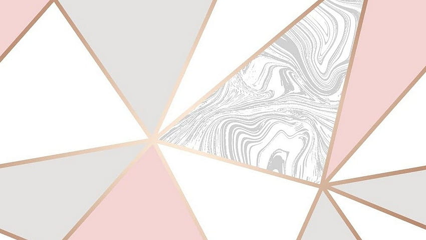 Download Rose Gold Black Marble Triangles Wallpaper  Wallpaperscom