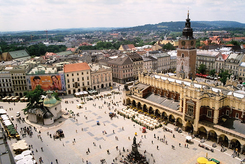 Краков - Полша, Краков, Градове, Полша, Европа HD тапет