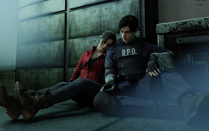 Claire Redfield Leon S. Kennedy Resident Evil 2 Tapeta HD