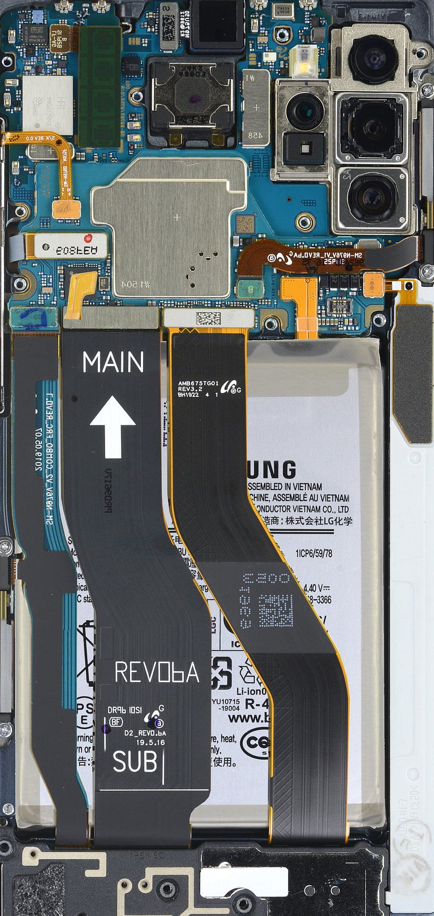 Samsung Galaxy Note5G 분해도 HD 전화 배경 화면
