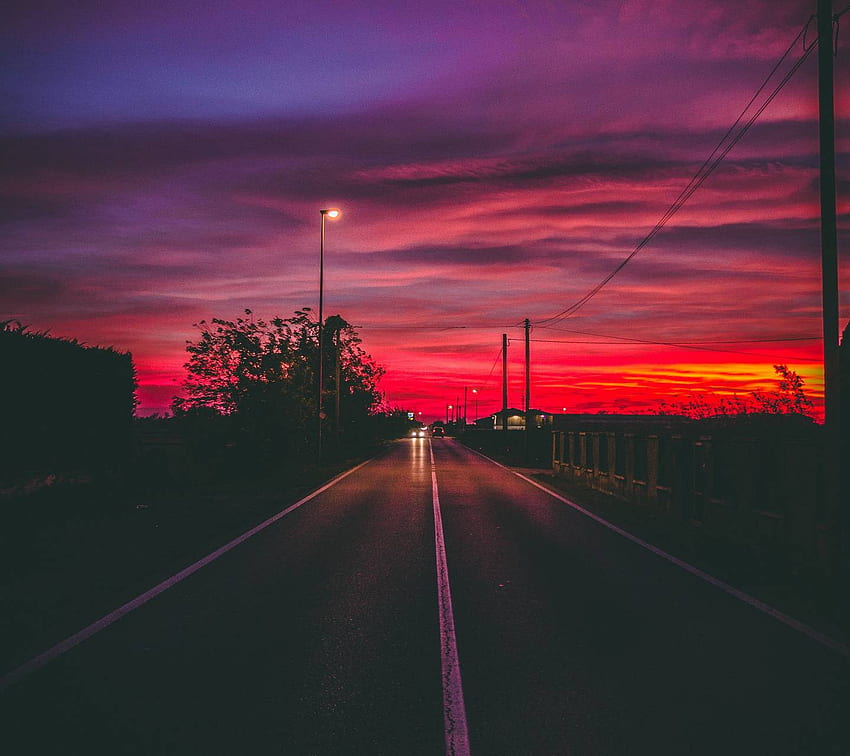 Sunset Road HD wallpaper | Pxfuel