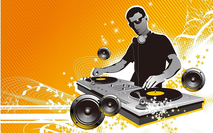 Fundo de música de DJ, sistema de DJ papel de parede HD