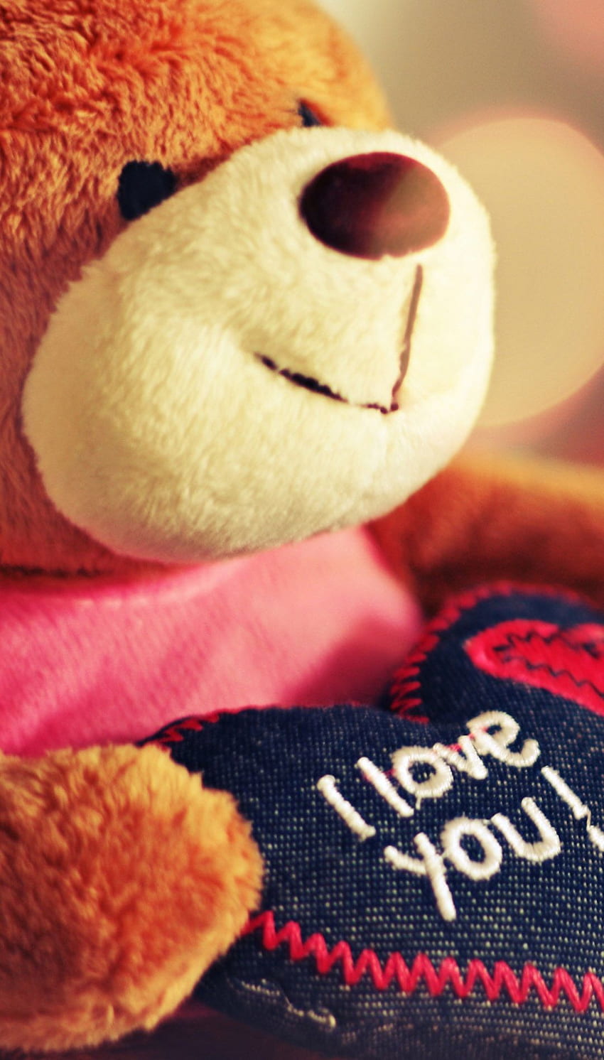 Teddy bear I love you - Best htc one HD phone wallpaper