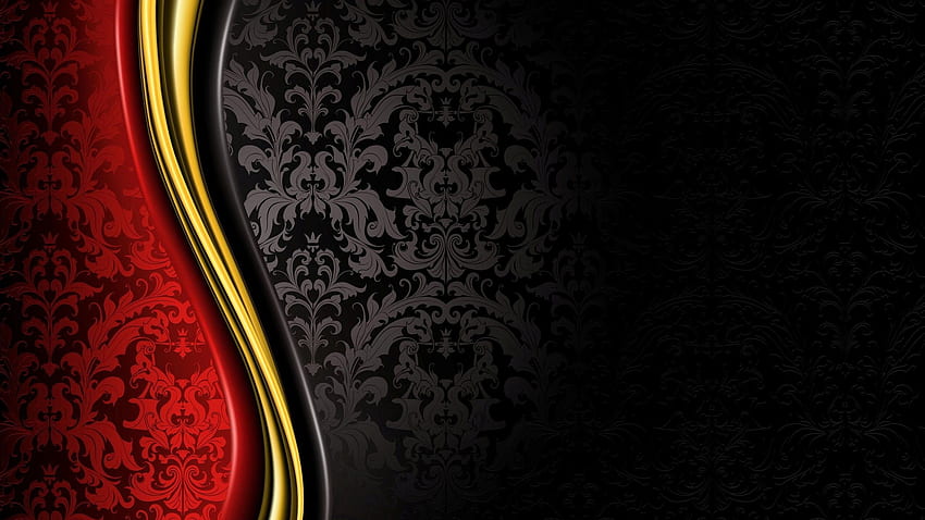 luxury, Royal, Grand, Black, Gold, Red, Abstract, Dark Gold HD wallpaper