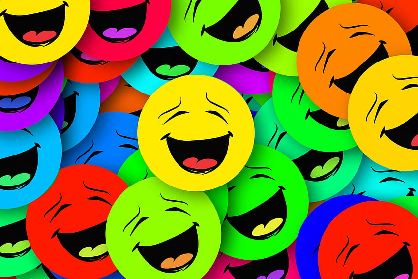 Multicolored, Motley, Smile, Emotions, Smilies, Smiles HD wallpaper
