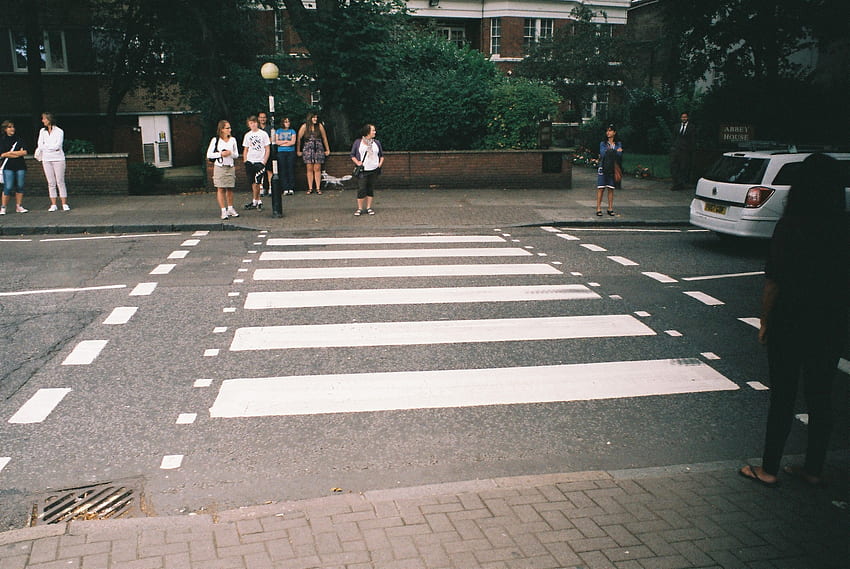 Abbey Road Crossing, Crossings, Abbey Road, Londyn, jezdnie, Beatlesi Tapeta HD