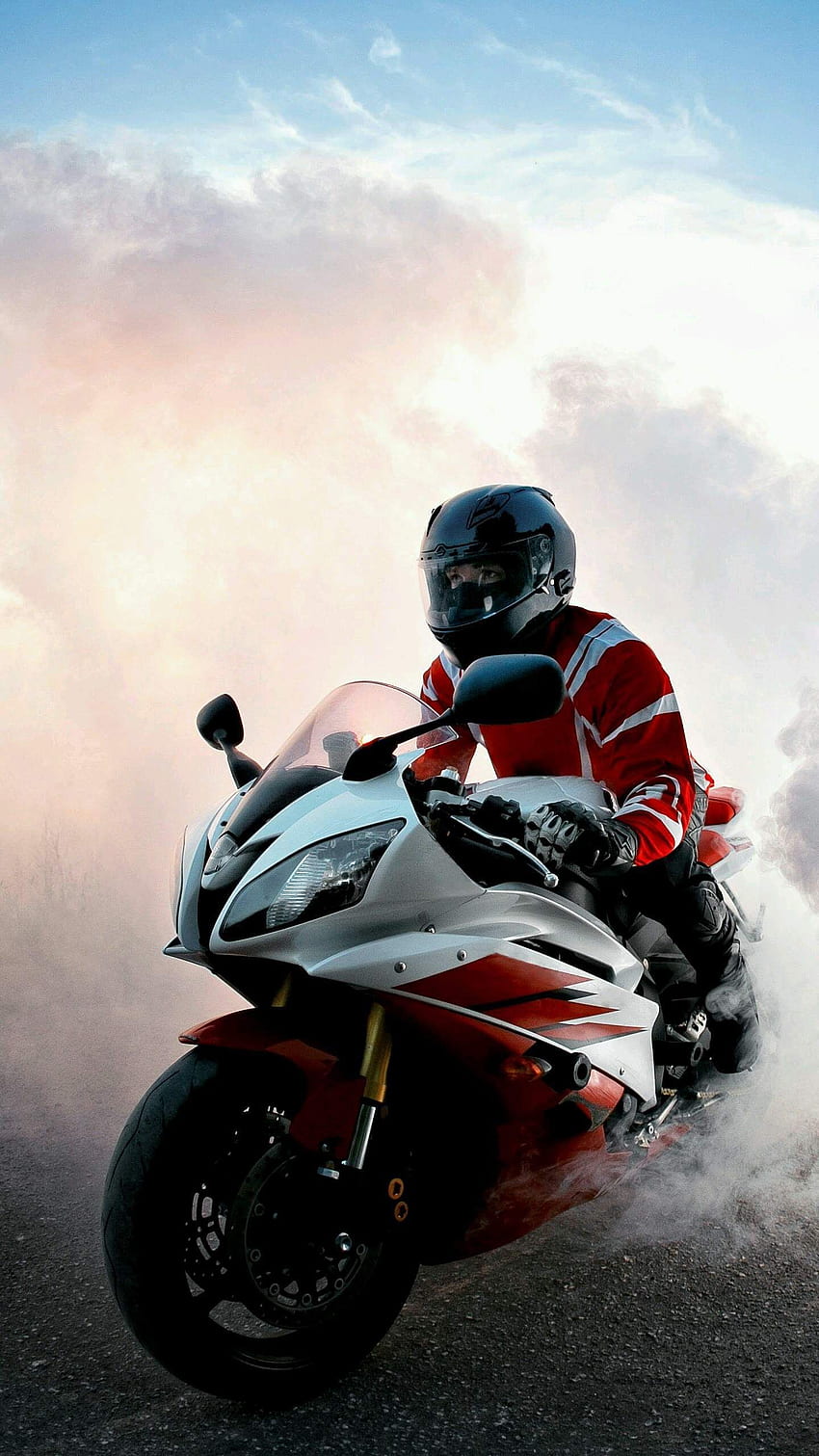 Kawasaki Super Bike Burnout iPhone . Sepeda super, Sepeda Motor, Yamaha r6 wallpaper ponsel HD