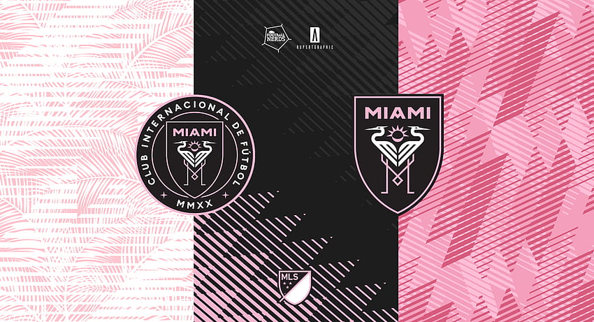 Интер Маями CF. Маями, дизайн на спортна фланелка, ретро графичен дизайн HD тапет