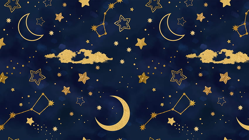 Reach For The Stars Phone & Background, Moon and Stars Laptop HD тапет