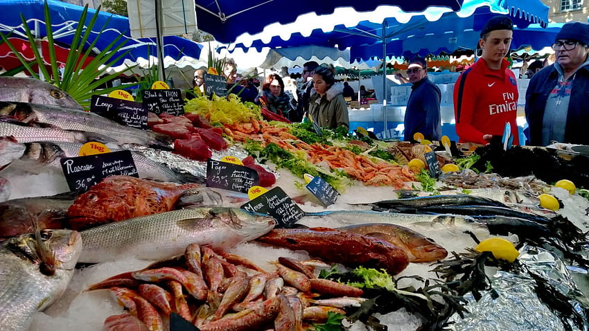 Mercato del pesce, A Dalla Provenza Alpi Costa Azzurra, Sud Sfondo HD