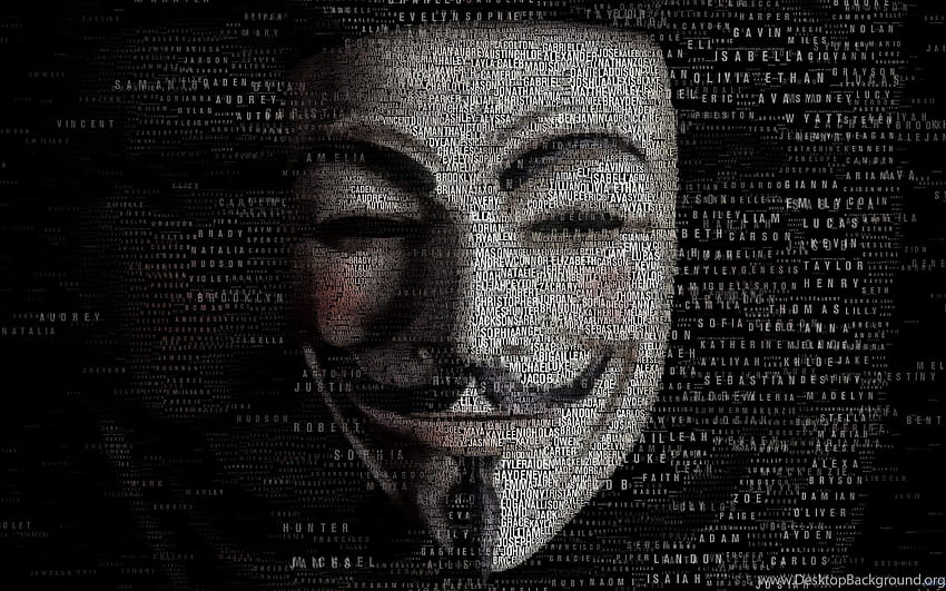 Anonymous Mask With Guy Fawkes Mask In Close Up Background, Guy Fawkes HD wallpaper