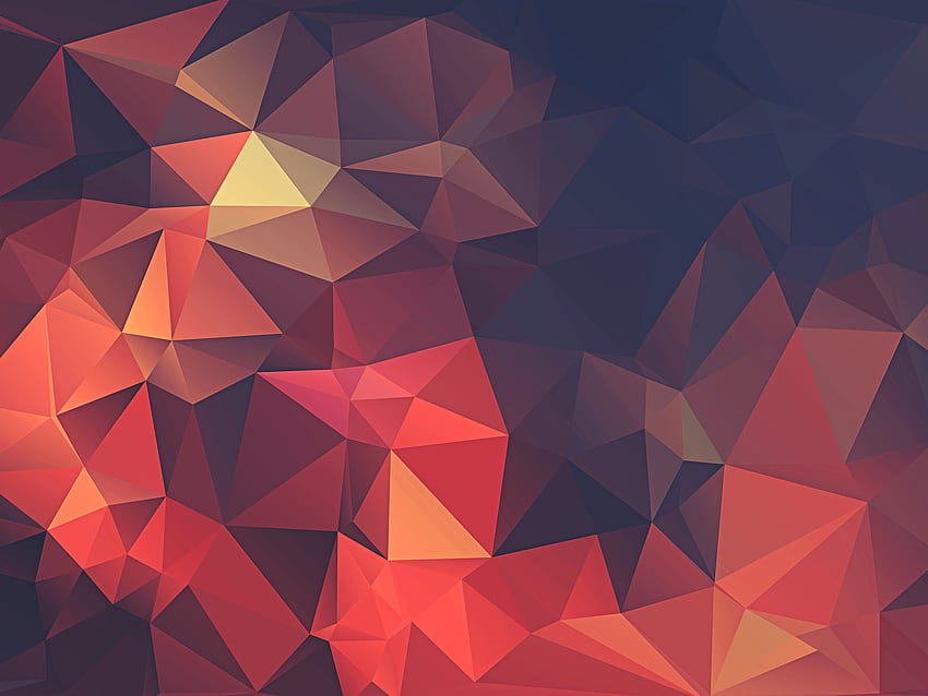 minimalism, Red, Abstract, Digital Art, Artwork, Low Poly, Abstract Geometric Design HD wallpaper