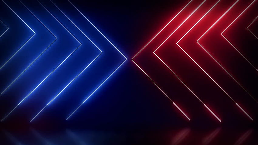 Red and Blue Neon Lines / Abstract Background - Live , Neon Lines HD wallpaper