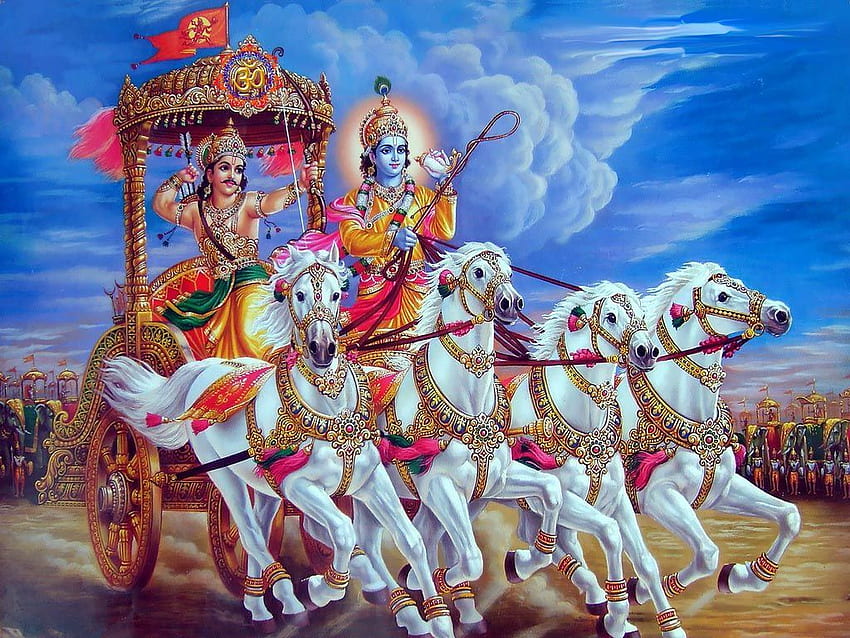 Bhagavadgita. Signore krishna, arte di Krishna, Bhagavad gita Sfondo HD