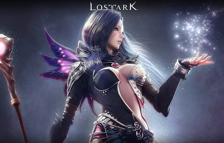 girl, background, the game, Lost Ark for , section игры, Lost Ark Game HD wallpaper