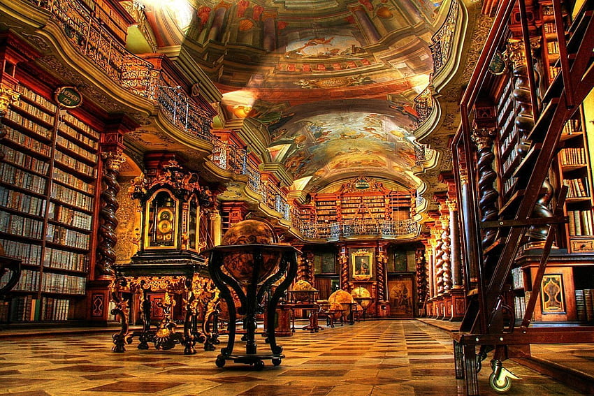 Library Background, Cool Library HD wallpaper