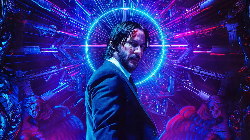 John Wick: Chapter 3 - Parabellum, Keanu Reeves, 2019, 영화, Purple Xbox HD 월페이퍼