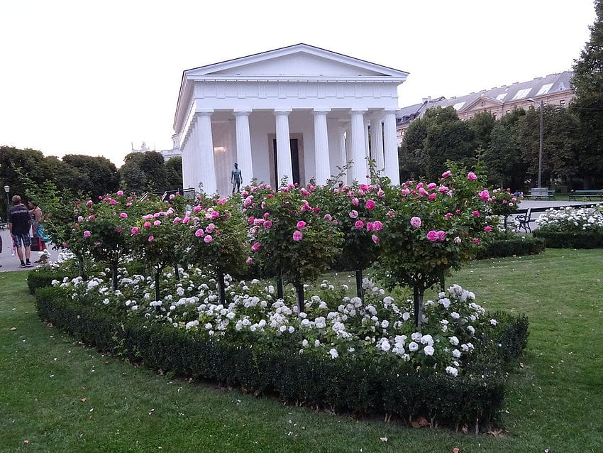 Wien, 1. Bezirk die kunsthistorische Gartenanlage Vie, Volksgarten HD-Hintergrundbild