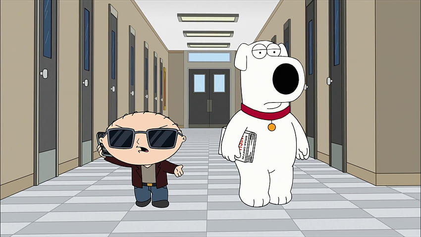 Family Guy Brian Writes a Bestseller (TV Episode 2010), Brian and Stewie HD тапет