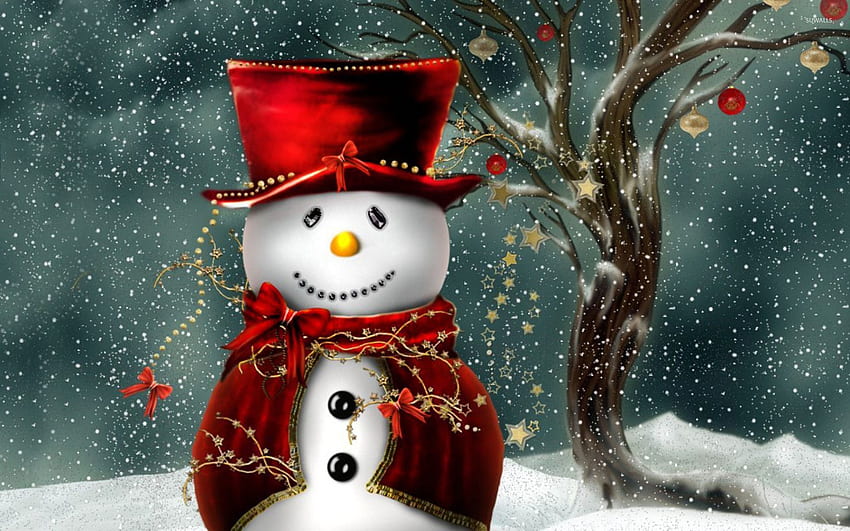 Снежен човек - празник, Frosty The Snowman HD тапет