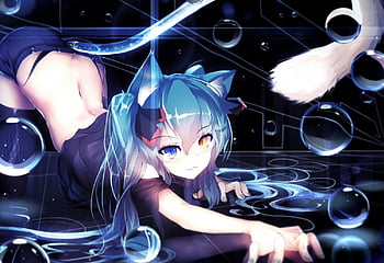 Neko Girl, Neko, Anime Girl, Girl, Cat Girl, Nekomimi, Anime, Cute HD wallpaper