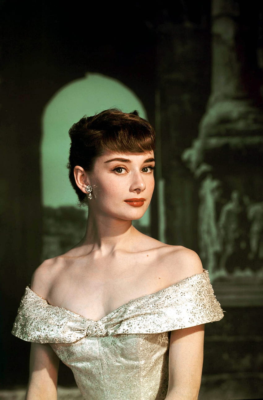 Audrey Hepburn, Roman Holiday (1953), estrelado por Gregory Peck Papel de parede de celular HD