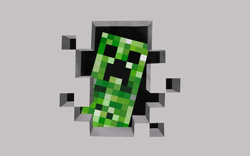 Minecraft Creeper Inspirujące pomysły Creeper Face Cave - na lewo od Hudson Tapeta HD